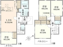 【神奈川県/相模原市中央区田名】相模原市中央区田名　新築戸建5号棟 間取り図