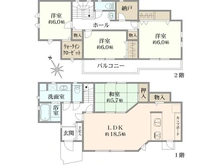 【東京都/町田市成瀬台】町田市成瀬台　新築戸建て 間取り図