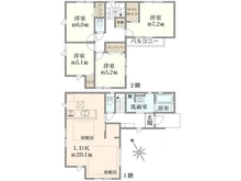 【東京都/町田市鶴川】町田市鶴川　新築戸建て 間取り図