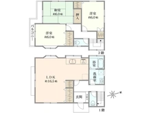 【神奈川県/相模原市南区東大沼】相模原市南区東大沼1丁目 間取り図