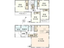 【神奈川県/座間市相武台】座間市相武台2丁目新築戸建 間取り図