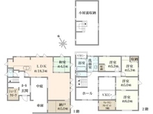 【神奈川県/相模原市南区東林間】相模原市南区東林間2丁目　中古戸建 間取り図