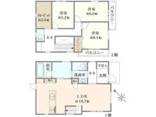 【東京都/町田市木曽東】町田市木曾東1丁目　新築戸建C号棟 間取り図