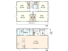 【神奈川県/大和市福田】大和市福田　新築戸建て 間取り図