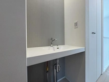 【神奈川県/厚木市元町】厚木市元町　新築戸建て　A号棟 洗面化粧台：2階