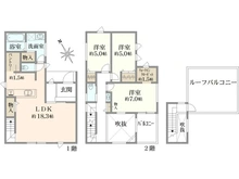 【神奈川県/厚木市元町】厚木市元町　新築戸建て　A号棟 間取り図