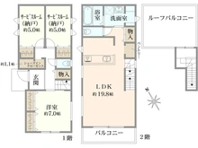 【神奈川県/厚木市元町】厚木市元町　新築戸建て　C号棟 間取り図