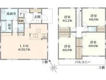 【神奈川県/座間市南栗原】～新築戸建～ 座間市南栗原6期　2号棟 間取り図
