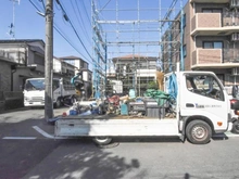 【神奈川県/大和市上草柳】大和市上草柳7丁目　新築一戸建て　2号棟 / 全2棟 建築中の外観：写真手前／全2棟
