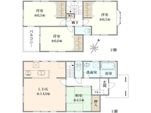 【神奈川県/相模原市中央区上溝】相模原市中央区上溝　戸建 間取り図