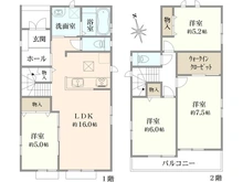 【神奈川県/相模原市南区上鶴間本町】相模原市南区上鶴間本町9丁目3期 K号棟/全12棟 間取り図