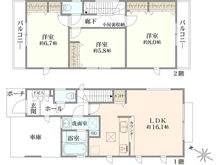 【神奈川県/座間市小松原】座間市小松原2丁目　新築戸建2号棟 間取り図