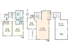 【神奈川県/大和市上和田】～新築戸建～ 大和市上和田 間取り図