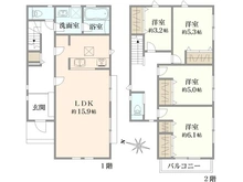 【東京都/町田市本町田】町田市本町田　新築一戸建て　1号棟 / 全5棟 間取り図