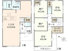 【神奈川県/相模原市南区東林間】～新築戸建～ 相模原市南区東林間13期 間取り図
