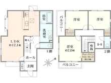 【東京都/町田市山崎町】町田市山崎町　戸建 間取り図
