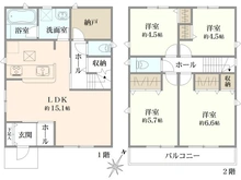 【神奈川県/相模原市南区大野台】相模原市南区大野台 間取り図