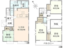 【東京都/町田市木曽西】東京都町田市木曽西3丁目　2号棟 間取り図