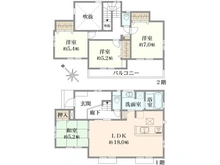 【東京都/町田市木曽西】東京都町田市木曽西3丁目　3号棟 間取り図