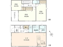 【東京都/町田市鶴川】新築　東京都町田市鶴川4丁目　1号棟 間取り図