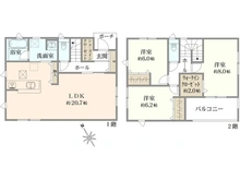 【東京都/町田市鶴川】新築　東京都町田市鶴川4丁目　2号棟 間取り図