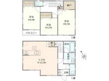 【東京都/町田市相原町】中古戸建　町田市相原町 間取り図