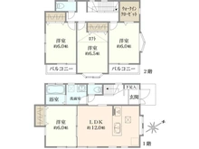 【東京都/町田市金井ヶ丘】中古戸建　町田市金井ヶ丘2丁目 間取り図