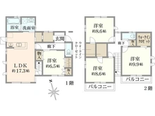 【神奈川県/座間市広野台】中古戸建　座間市広野台1丁目 間取り図