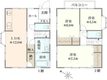 【神奈川県/相模原市緑区下九沢】中古戸建　相模原市緑区下九沢 間取り図