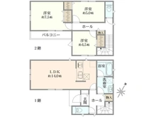 【神奈川県/相模原市南区相武台】新築　相模原市南区相武台3丁目1号棟 間取り図