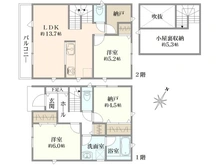 【神奈川県/相模原市南区相武台】新築　相模原市南区相武台3丁目2号棟 間取り図
