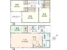 【東京都/町田市相原町】新築　町田市相原町1号棟 間取り図