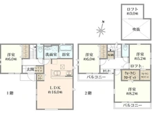 【神奈川県/相模原市中央区陽光台】新築　相模原市中央区陽光台4丁目1号棟 間取り図