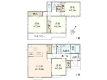 【神奈川県/相模原市中央区水郷田名】新築　相模原市中央区水郷田名3丁目A号棟 間取り図