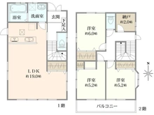 【神奈川県/相模原市南区大野台】中古戸建　相模原市南区大野台3丁目 間取り図