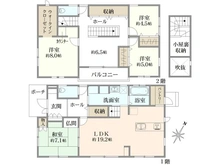 【神奈川県/相模原市南区上鶴間本町】相模原市南区上鶴間本町6丁目中古戸建 間取り図