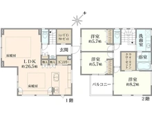 【東京都/町田市西成瀬】～新築戸建～ 町田市西成瀬1丁目 間取り図