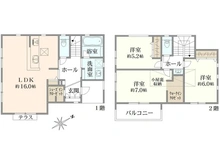 【神奈川県/大和市西鶴間】～新築戸建～ 大和市西鶴間8丁目4期 間取り図