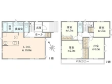 【東京都/町田市原町田】～新築戸建～ 町田市原町田2丁目　C号棟 間取り図