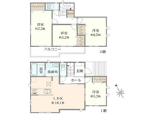 【東京都/町田市原町田】～新築戸建～ 町田市原町田2丁目　B号棟 間取り図