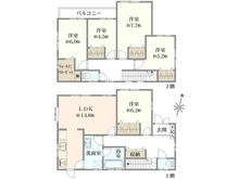 【神奈川県/綾瀬市綾西】綾瀬市綾西4丁目 戸建て 間取り図
