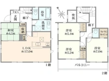 【神奈川県/相模原市緑区西橋本】相模原市緑区西橋本3丁目　新築一戸建て　全1棟 間取り図