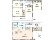 【神奈川県/海老名市国分寺台】海老名市国分寺台5丁目新築戸建て 間取り図