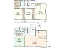 【東京都/町田市つくし野】つくし野中古戸建 間取り図