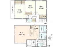 【東京都/町田市図師町】町田市図師町新築戸建て1号棟 間取り図