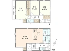 【東京都/町田市図師町】町田市図師町新築戸建て2号棟 間取り図