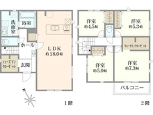【神奈川県/相模原市緑区下九沢】下九沢新築戸建て　3号棟 間取り図