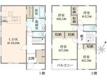 【神奈川県/大和市福田】大和市福田　新築一戸建て　6号棟/全10棟 間取り図