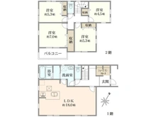 【神奈川県/大和市福田】大和市福田　新築一戸建て　8号棟/全10棟 間取り図
