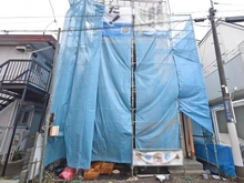 【神奈川県/大和市中央林間】中央林間4丁目新築戸建て 建築中の外観
